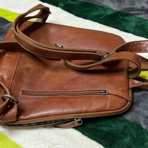 Wild West Tan Leather Backpack - Picture 16 of 16